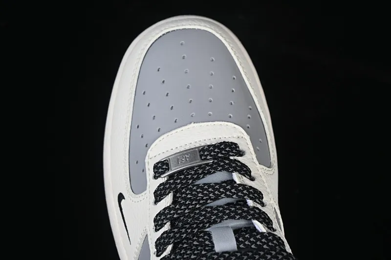 All categories Nk Air Force 1 Air Force series Nk Air Force 1 Low Air Force low-top Nike Air Force 1'07 Low Stusi co-branded beige, black and gray stitching Air Force 1 low-top casual sneakers JS8028-017